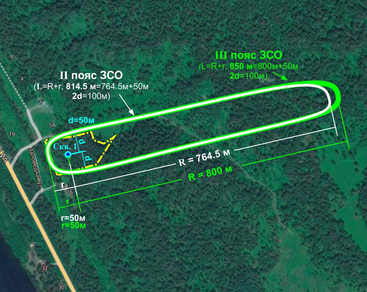 Расчёт ЗСО аналитическим методом